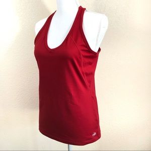 alo yoga cool tank in red